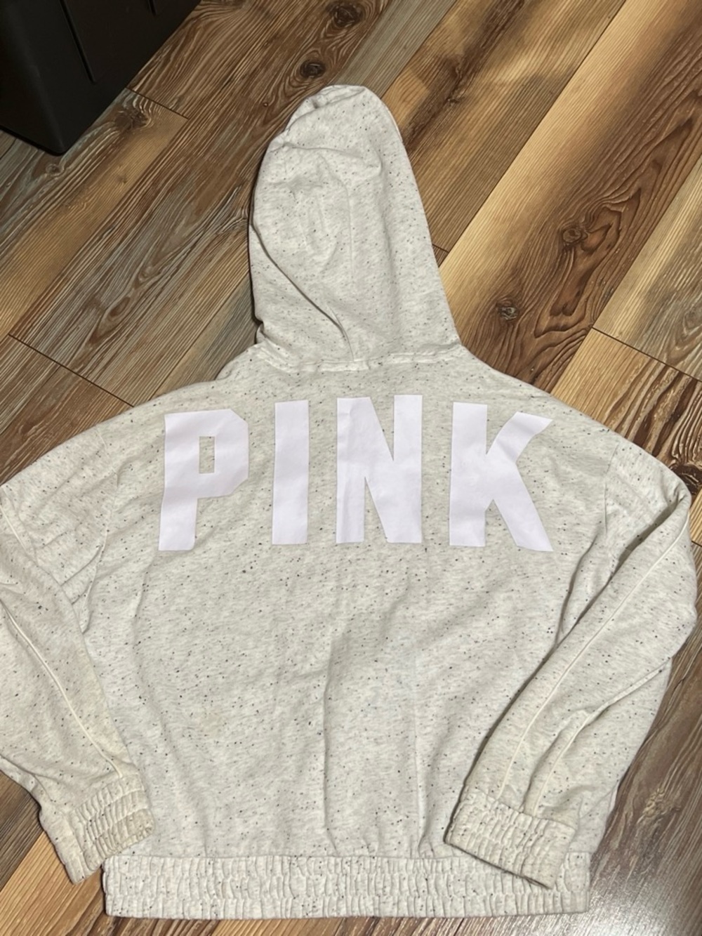 Victoria's Secret PINK Cream Speckled Pullover Hoodie